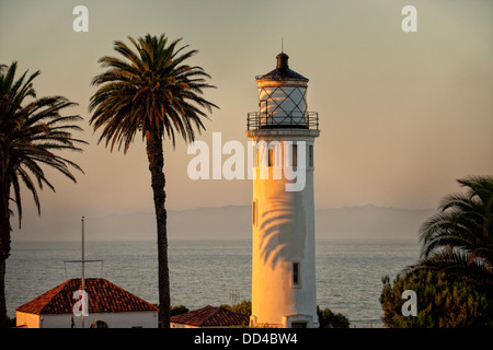 Zeigen Sie Vicente Leuchtturm, Palos Verdes, Los Angeles Stockfoto