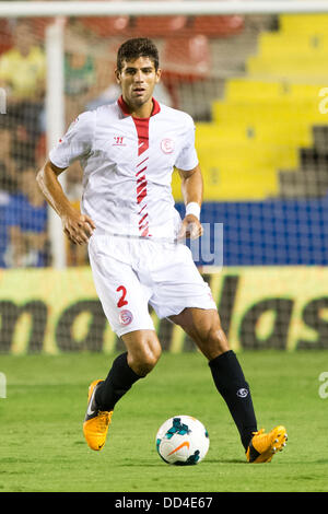 Federico Fazio (Sevilla), 25. August 2013 - Fußball / Fußball: spanische Primera Division "Liga BBVA (Espanola)" match zwischen Levante 0-0 Sevilla im Estadio Ciudad de Valencia in Valencia, Spanien. (Foto von Enrico Calderoni/AFLO SPORT) Stockfoto