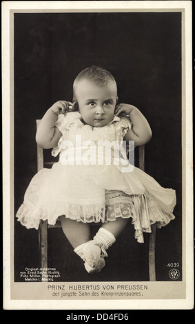 AK Prinz Hubertus von Preußen als Kleinkind, NPG 4039; Stockfoto