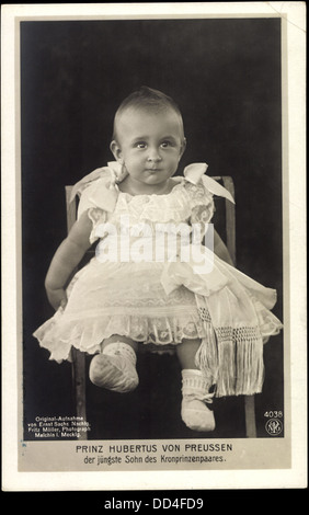 AK Prinz Hubertus von Preußen als Kleinkind, NPG 4038; Stockfoto