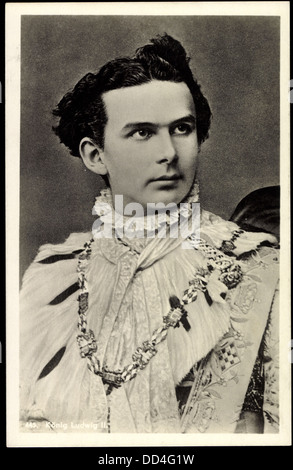 Künstler Ak König Ludwig II. von Bayern als Junger Mann; Stockfoto