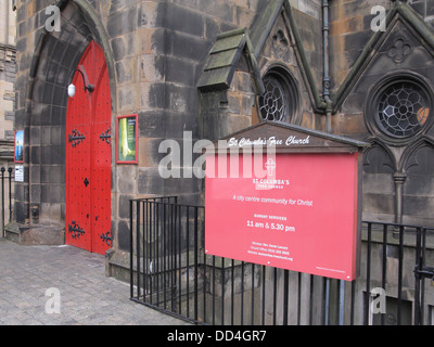 St. Columba freien Gemeinde, Johnstone Terrace, Edinburgh, Scotland, UK Stockfoto