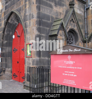 St. Columba freien Gemeinde, Johnstone Terrace, Edinburgh, Scotland, UK Stockfoto