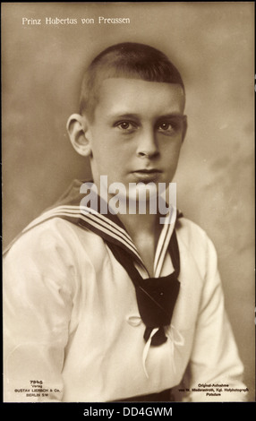 AK Junger Prinz Hubertus von Preußen, Liersch 7945; Stockfoto