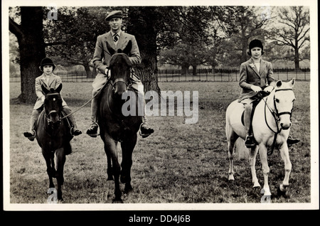 Seine Majestät König George VI, Windsor Great Park, Prinzessin Elisabeth AK;