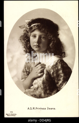 AK A.S.R. Printesa Ileana, Adel Rumänien, Prinzessin; Stockfoto