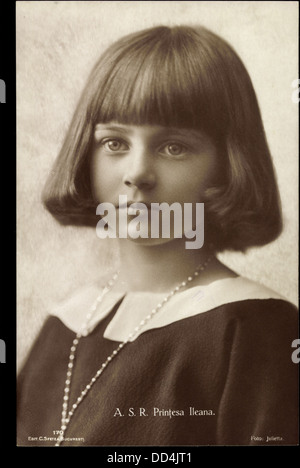 AK A.S.R. Printesa Ileana, Prinzessin Ileana, Adel Rumänien; Stockfoto