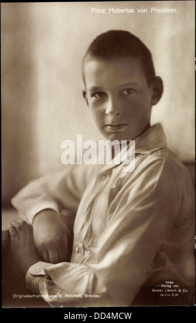 AK Junger Prinz Hubertus von Preußen, Liersch 7992; Stockfoto