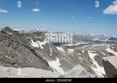 Der Gipfel und Seen des Mount Evans, in der Nähe von Denver, Colorado, USA Stockfoto