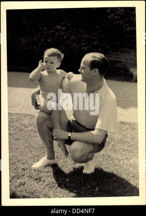 Foto Ak Erbgroßherzog Georg Donatus von Hessen, Prinz Ludwig; Stockfoto