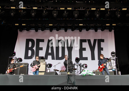 Neu-Liam Gallagher (Oasis) band Beady Eye beim Glastonbury Festival 2013, Somerset, England, Vereinigtes Königreich. Stockfoto
