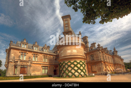 Panorama von Waddesdon Manor, Buckinghamshire, England Stockfoto