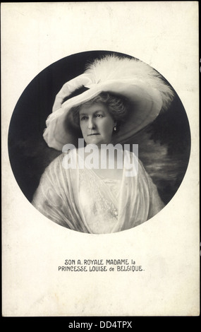 AK Royale Madame la Princesse Louise de Belgique; Stockfoto