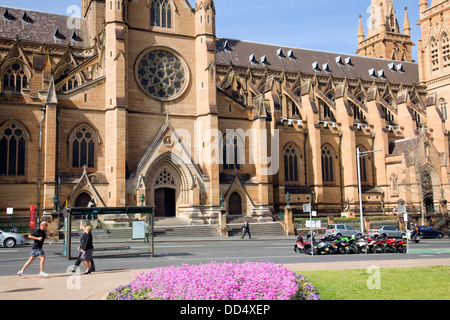 Saint Marys Kathedrale auf dem College street, Stadtzentrum von Sydney, Australien Stockfoto