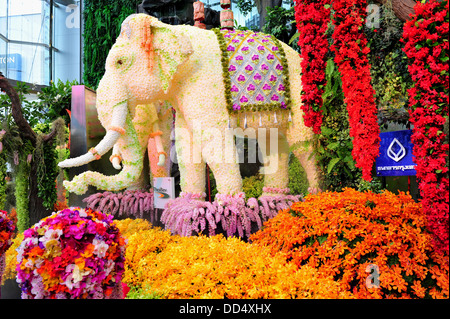 Bangkoks Orchidee Show organisiert von Siam Paragon zum 81. Geburtstag von ihrer Majestät Königin Sirikit von Thailand Stockfoto