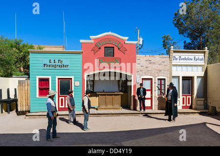 Reenactment der Schießerei am OK Corral in Tombstone, Arizona, USA Stockfoto