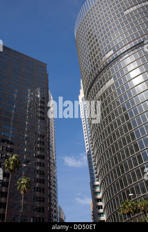 Nummer einer Bligh Straße und auf dem linken Gouverneur Macquarie Turm in Sydney, Australien Stockfoto