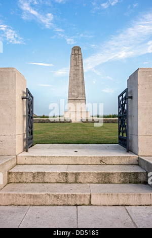 WW1-Denkmal für die 50. Northumbrian Division, ersten Weltkrieg ein Denkmal in der Nähe von Wieltje, West-Flandern, Belgien Stockfoto