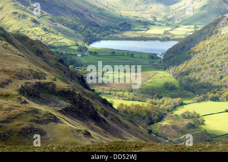 Brüder Wasser, Seenplatte, Cumbria, England, UK, mit Blick auf hohe Hartsop Dodd aus Brock Cragg. Stockfoto