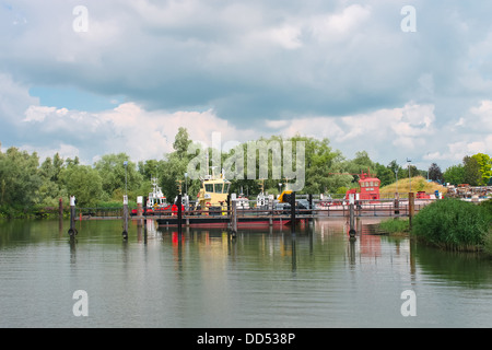 Herstellung von neuen Schlepper auf einer niederländischen Werft. Die Niederlande Stockfoto