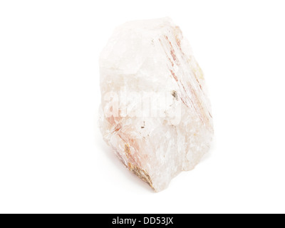 Quarz auf weißem Hintergrund Stockfoto