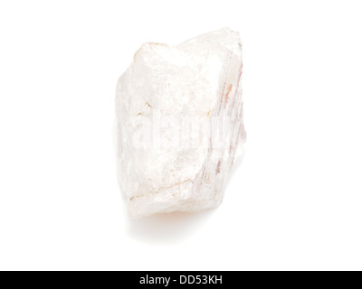 Quarz auf weißem Hintergrund Stockfoto