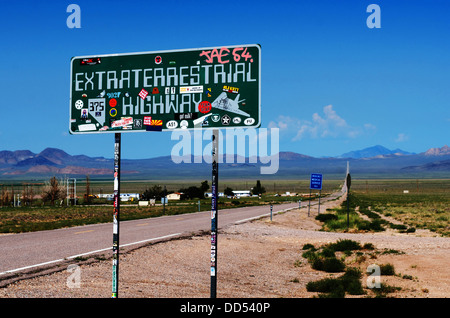 Nähe Rachel Nevada 2012, Extraterrestrial Highway Stockfoto