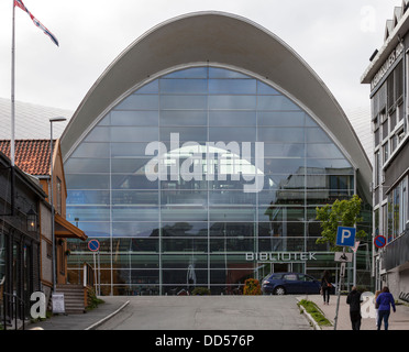 Tromso moderne öffentliche Bibliotheksgebäude Stockfoto