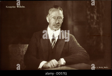 AK Kronprinz Friedrich Wilhelm von Preußen, Porträt; Stockfoto