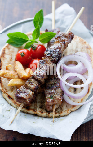 Souvlaki Stockfoto