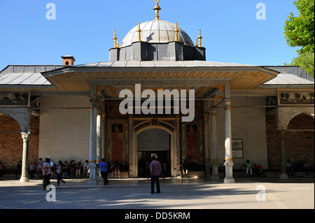 Tor der Glückseligkeit - Topkapi-Palast, Serail Point, Istanbul, Türkei Stockfoto