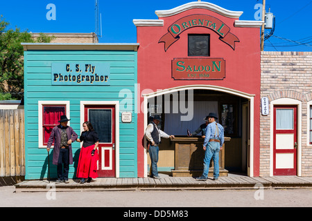 Reenactment der Schießerei am OK Corral in Tombstone, Arizona, USA Stockfoto