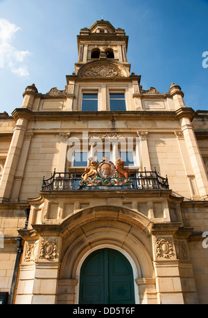 Viktorianische Sandstein gebaut Magistrate Gerichtsgebäude in Halifax, West Yorkshire Stockfoto