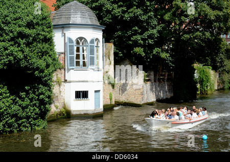 Canal View, Brügge, Belgien Stockfoto