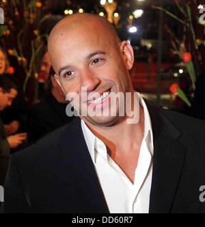 Vin Diesel auf dem roten Teppich des Screenings "finde mich schuldig" auf der Berlinale, den 56. Internationalen Filmfestspielen im Jahr 2006. Stockfoto