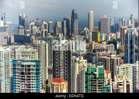 Asien-Singapur-Ansicht des Stadtstaates Stockfoto