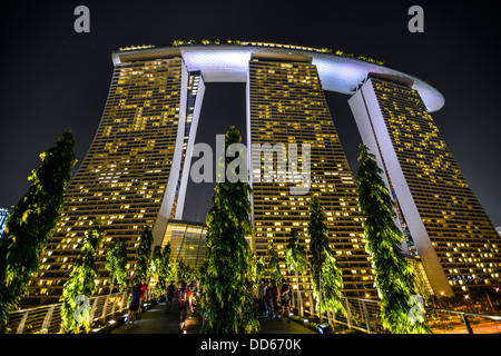 Asia Singapore Marina Bay Sands Hotel Stockfoto