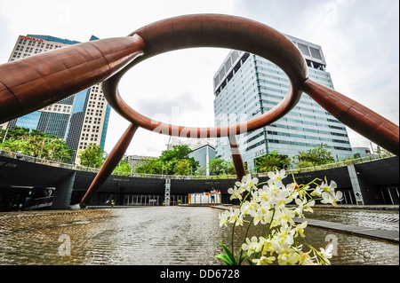 Asien-Singapur-Brunnen des Reichtums in der Suntec City Mall Stockfoto