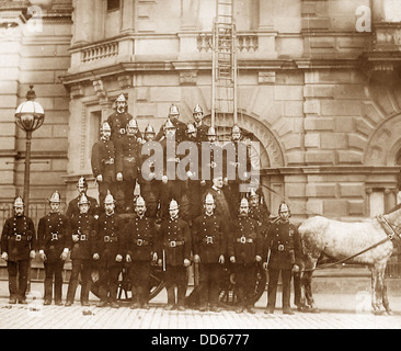 Burnley Feuerwehr 1900 Stockfoto