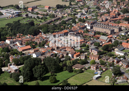 Luftaufnahme des Dorfes Wainfleet All Saints in Lincolnshire Stockfoto