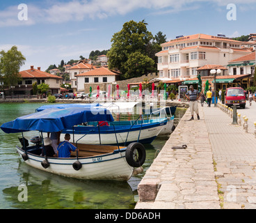 Ohrid, Mazedonien, Europa - am Ohridsee Stockfoto