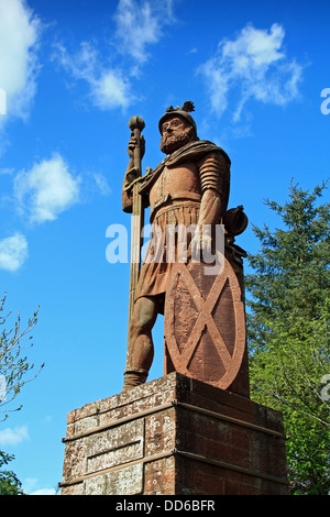 Statue von William Wallace, Dryburgh, Scottish Borders Stockfoto