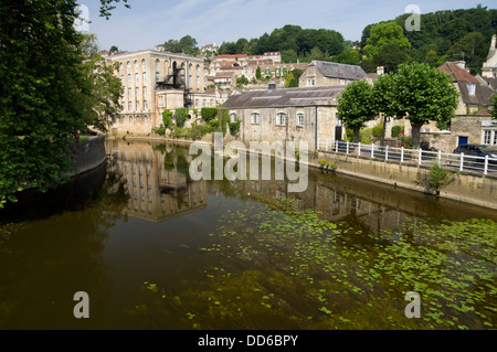 Fluß Avon, Bradofrd on Avon, Wiltshire, England. Stockfoto