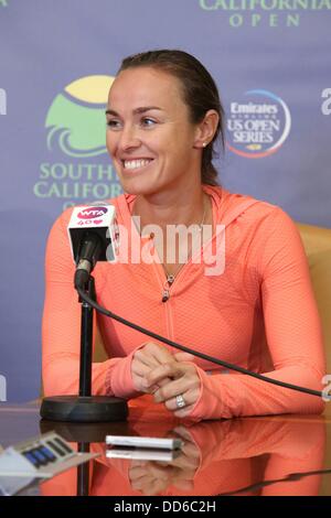 30. Juli 2013 - Carlsbad, Kalifornien, California, USA - Martina Hingis, Schweiz, Pressekonferenz im südlichen Kalifornien geöffnet, Omni La Costa Resort and Spa, Carlsbad Kalifornien USA. (Kredit-Bild: © Dave Smith/ZUMAPRESS.com) Stockfoto