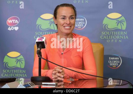 31. Juli 2013 - Carlsbad, Kalifornien, California, USA - Martina Hingis, Schweiz, Pressekonferenz im südlichen Kalifornien geöffnet, Omni La Costa Resort and Spa, Carlsbad Kalifornien USA. (Kredit-Bild: © Dave Smith/ZUMAPRESS.com) Stockfoto