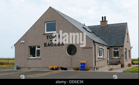 Das Grab von den Eagles-Besucherzentrum am Isbister, South Ronaldsay. Stockfoto