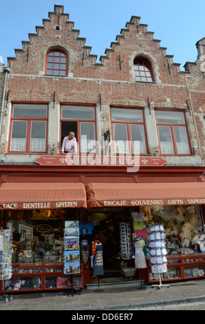 Souvenirladen, zentrale Brügge, Belgien Stockfoto