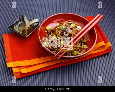 Soba-Nudeln Stockfoto