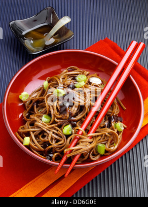 Soba-Nudeln Stockfoto