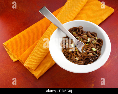 Soba-Nudeln Stockfoto